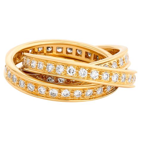 cartier trinity ring dupe|cartier love ring with diamonds.